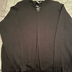Armani Exchange Black V-Neck Shirt